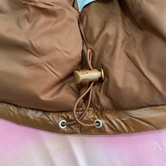 Women's The North Face Short Brown Down Jacket - Picture 11 of 11